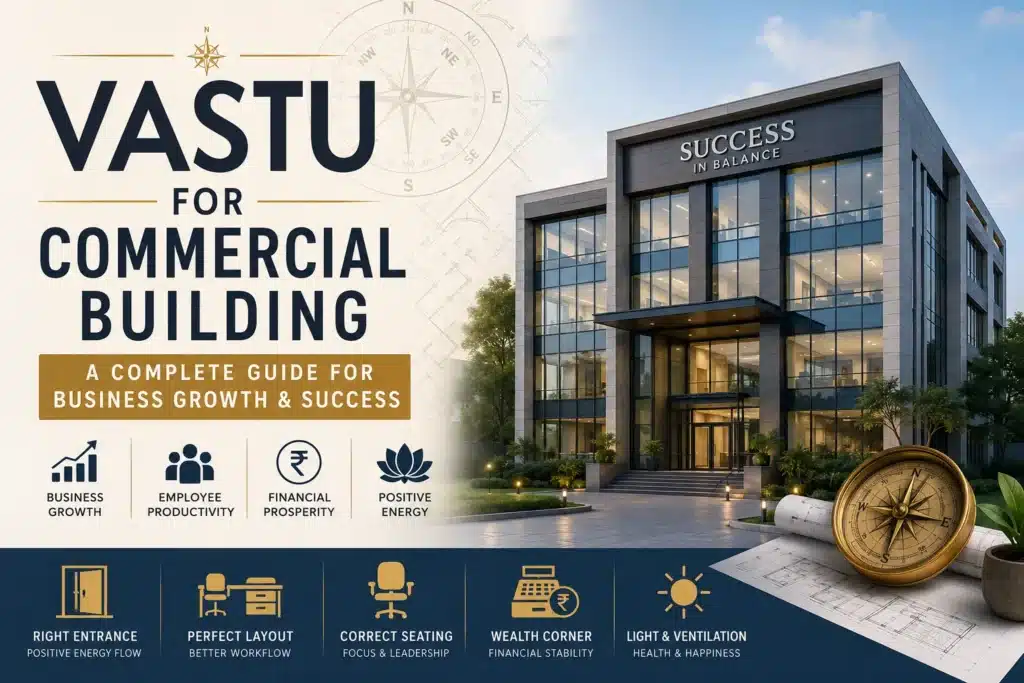 Discover the best vastu for commercial building tips to attract growth, positivity, and success for offices, shops, and business spaces.